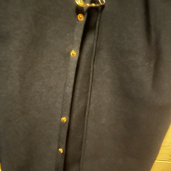 NWT Bella Barnett Arabella one shoulder bondage dress black/gold - XL - Picture 10 of 13